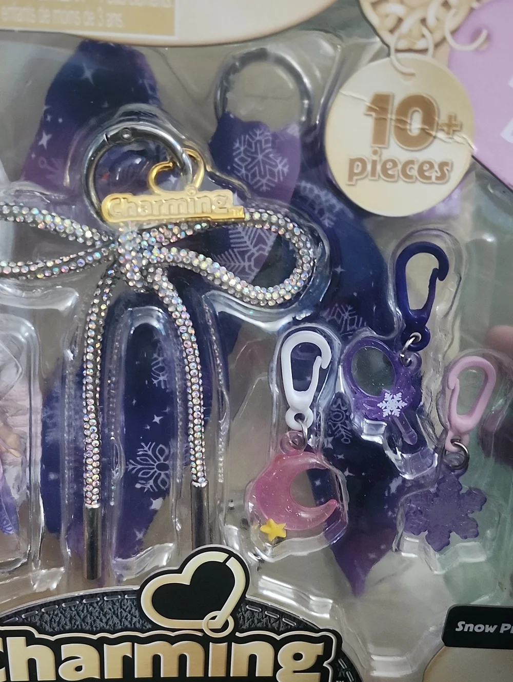 Charming Snow Princess Doll & Purple Bag Charms